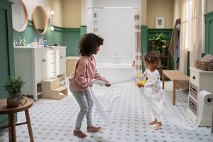 5.3K views · 27 reactions | Maximize your space and minimize the clutter! ✨ Storage shelves and rolling carts are the perfect way to keep your bathroom organized while adding style. | Bath Fitter | Facebook