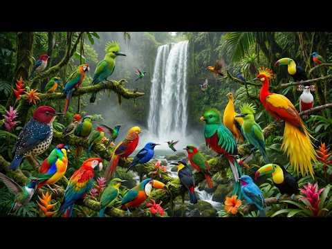Calm Amazon Bird Life & Water Flow 🕊️🐦💦🦚🦩🦜#AnxietyRelief #BirdLife #WildBirds #Birdsong