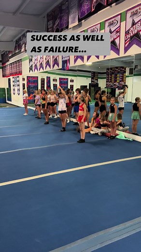SUCCESS AS WELL AS FAILURE COMES IN WAVES… THOSE WHO #throwback #cheer #tumbling #tumblechef #fyp