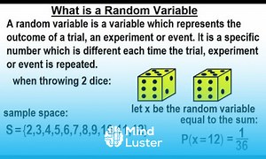 Mind Luster - Learn Statistics Ch 5 Discrete Random Variable 1 of 27 What is a Random Variable