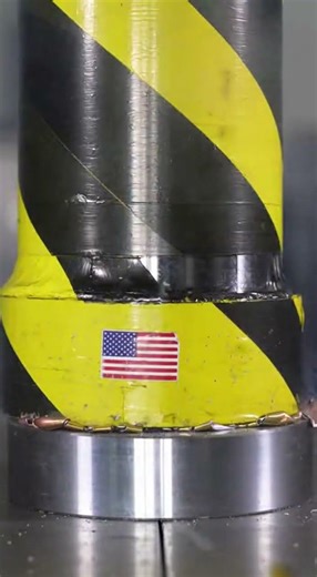 Hydraulic Press vs 9mm Bullets 😱 | Extreme Crush
