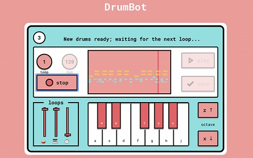 DrumBot: your real-time ML drummer
