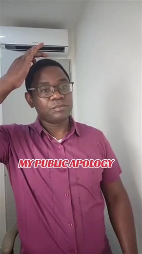 My Public Apology — full public apology read aloud