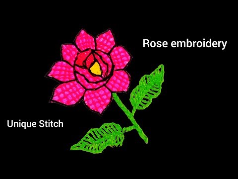 Gorgeous Rose Embroidery Design | Modern & Elegant Stitch Work
