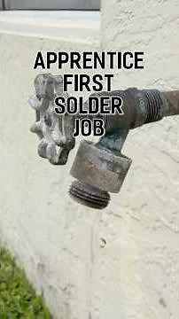 Apprentice First Solder Job - Replacing A Hose Bibb