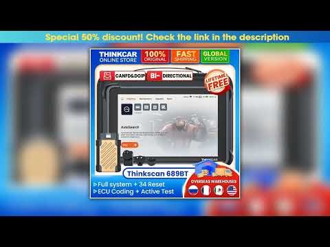 Editor’s Choice THINKCAR Thinkscan 689BT OBD2 diagnostic tools Full system 34 reset car Scanner Aut