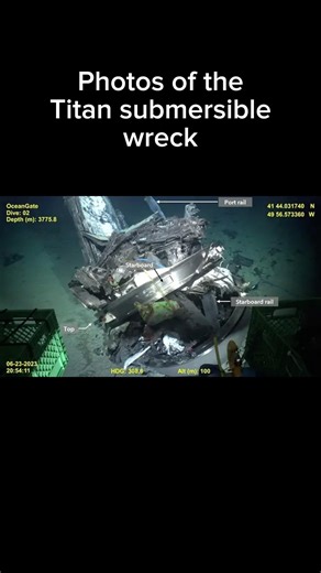 Photos of the Titan submersible wreck #history