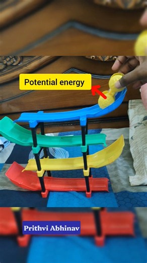 Potential Energy to Kinetic Energy #physics #potentialenergy #kineticenergy #physicsshorts