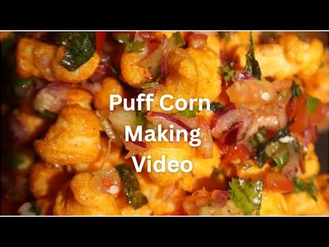 Puff Corn making Video | Home Snacks Complete Video | Yammy Tasty