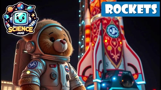 Rockets Opens Space’s Magic Door - Learn with Science Jamz - Kids Educational Nursery Dance Songs