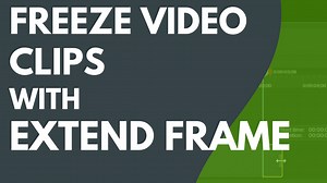 Freeze Video Clips with Extend Frame | Camtasia Tutorial