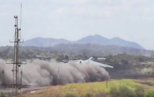 Watch A C-5 Galaxy Perform A "Short Take Off" From A Runway In Central America