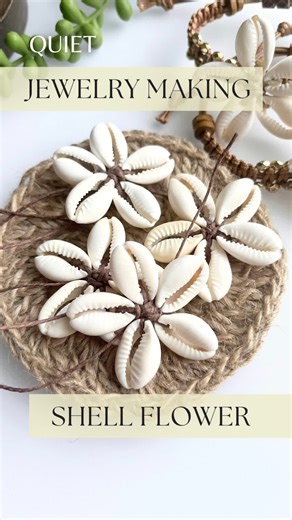 Handmade Shell Flower Jewelry Creation