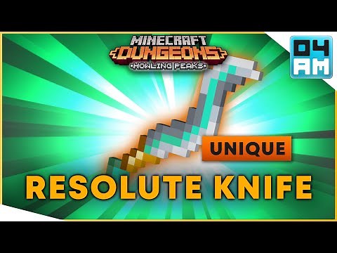 RESOLUTE TEMPEST KNIFE Full Guide & Where To Get It in Minecraft Dungeons Howling Peaks DLC