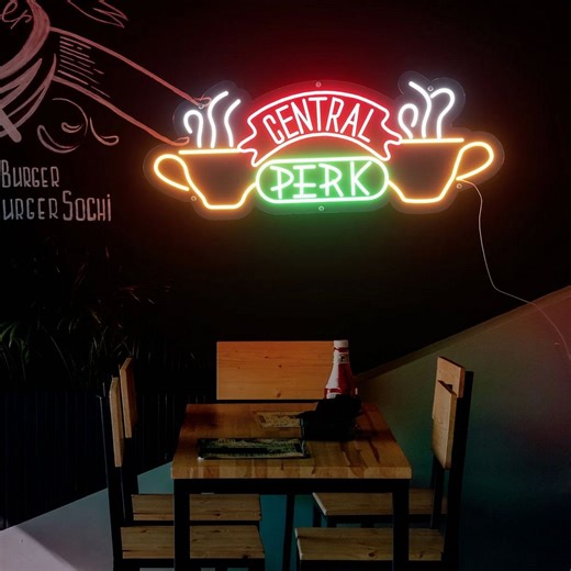 Central Perk Cafe Neon Sign – Custom LED Light Decor for Home, Coffee Bar, Friends TV Fans & Gifts - Etsy