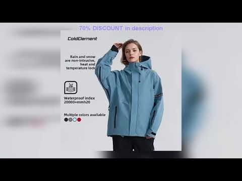 A must-have product! Coldelement Unisex 3L Hard Shell Ski Jacket for Snowboard - Professional Grad