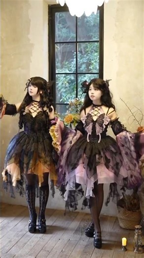Urtto -Falling Leaf Butterfly- Halter Dress Sweet Gothic Lolita JSK #lolitadress