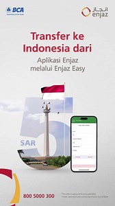 689K views · 1K reactions | Hanya untuk 5 SAR! Transfer dari Aplikasi Enjaz ke orang tercinta Anda di Indonesia melalui layanan Enjaz Easy  https://bilad.sa/ap1 | انجاز Enjaz | Facebook