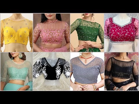 ✨ Net Blouse Designs 2026 | 💖Net Embroidery Blouse Designs | Latest Net Blouse Design Front Side ✨