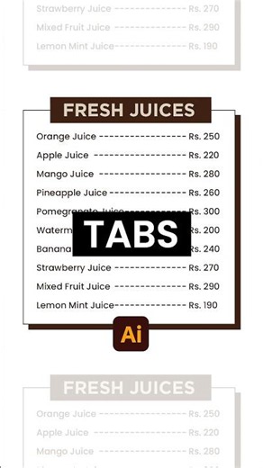 Adobe Illustrator Tips 2026 | Tabs Setting in Adobe Illustrator | Learn Creative #learncreative