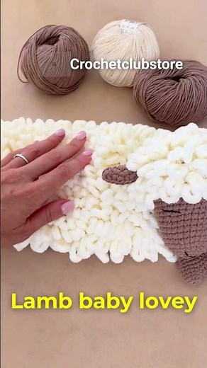 Crochet Lamb Comforter 🐑 The Perfect Baby Shower Gift