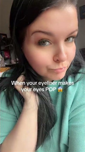 When you finally find the perfect eyeliner color for your eyes