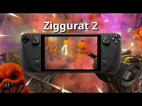 Ziggurat 2 on Steam Deck, a dungeon-crawling rogue-lite