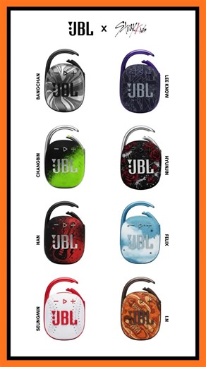 elena 🫐 on Instagram: "⚠️‼️FAKE EVERYTHING‼️⚠️ this is just a collab idea of mine THESE ARE NOT REAL !! THEY DO NOT EXIST !! Still would be really cool if they were !! @realstraykids @jblaudio @jypentertainment #straykids #jbl #collabidea #jype"