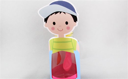 呼吸的卡通小人（人体肺的呼吸）