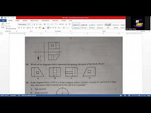 TECHNICAL DRAWING OBJECTIVE QUESTIONS AND ANSWERS