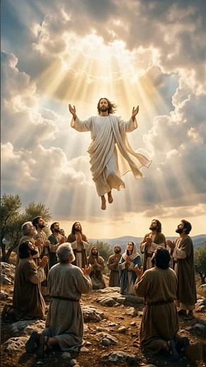 Jesus Christ Ascension – Sacred 3D HD Scene🤯 #jesus #christianshorts #heaven #Ascension