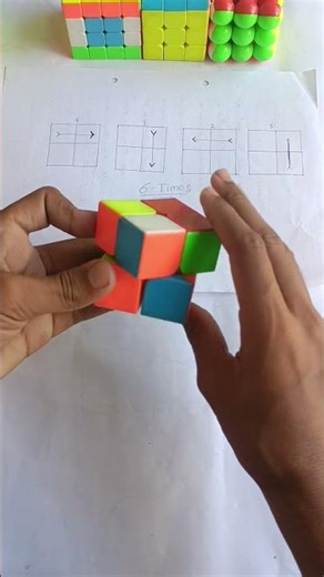 Learn how to solve Rubik's Cube 2×2 fast #shorts