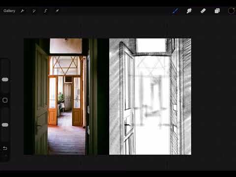 Sketching an Interior on Procreate: Part 1