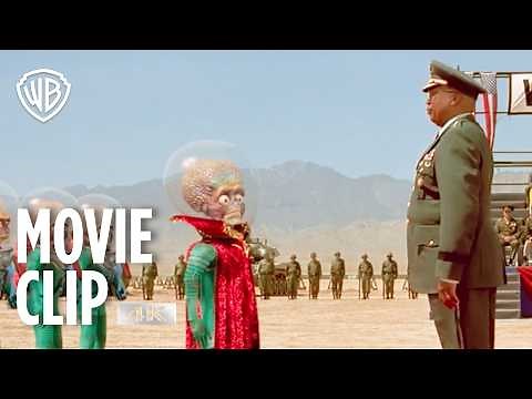 Mars Attacks! 4K | Martian First Contact Scene | Movie Clip | Warner Bros. Entertainment