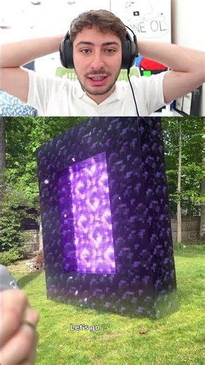Minecraft Nether Portal in Real Life? 😨🧱⛏️