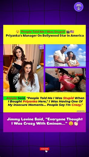 ‘People Told Me I Was STUPID’ 😮 Priyanka Chopra’s Manager on Taking Her to Hollywood 🇺🇸 #ytshorts
