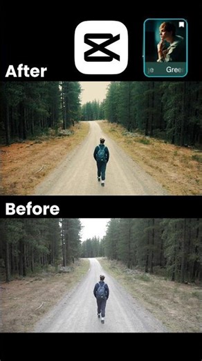 CapCut Cinematic Color Grading Before & After #capcut #shorts