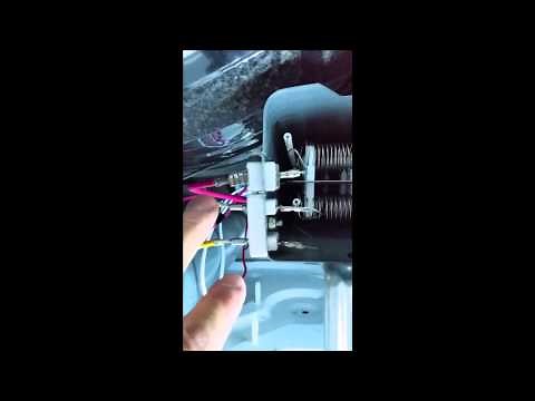 Heating Element Replacement on a LG Clothes Dryer Model DLE0442W