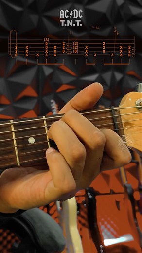 AC/DC - T.N.T. Guitar Tutorial for Beginners #acdc #guitarlesson