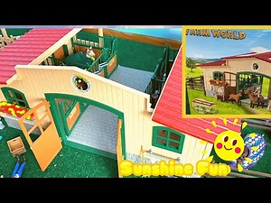 Schleich Farm World Horse Stable Set Unboxing and Building
