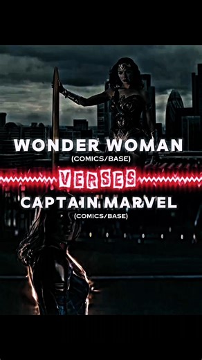 wonder woman( comics/base) vs captain Marvel(comics/base) #shorts #edit