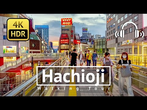 Hachioji Walking Tour - Tokyo Japan [4K/HDR/Binaural]