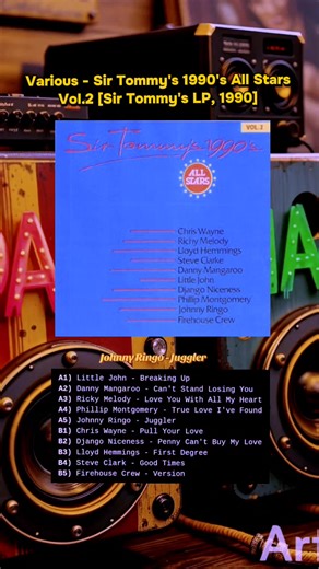 Various - Sir Tommy's 1990's All Stars Vol.2 [Sir Tommy's LP, 1990] #dancehallmusic #reggae #oldschool #ragamuffin #riddims