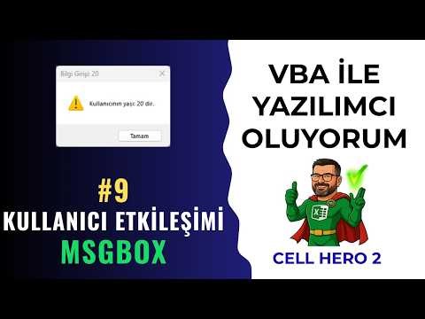 Excel VBA ile Yazılımcı Olmak | Detaylı MSGBOX Kullanımı | Cell Hero 2 – Bölüm 9