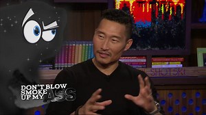 The Gay Smoke Monster appears in the Clubhouse to ask actor Daniel Dae Kim some sassy questions about “Lost" including what Daniel thought of the ending. | Watch What Happens Live