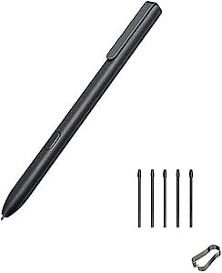 Tab S3 S Pen for Samsung Galaxy Tab S3 Stylus Pen for Samsung Galaxy Tab S3 Pen SM-T820 T835 T825 S Pen Replacement with Pen Tips(Black)