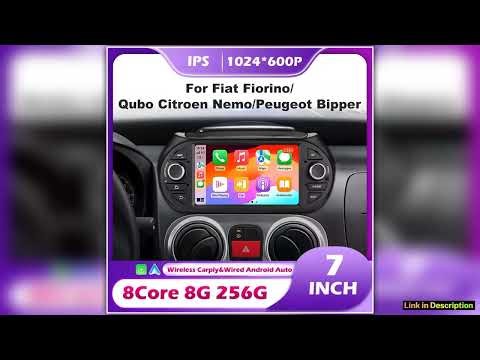 Android 15 Auto Car Radio Multimedia Video Player CarPlay For Fiat Fiorino Qubo Citroen Nemo Peugeo