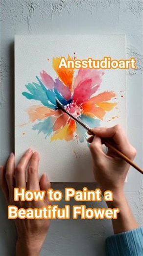 Proses Melukis Bunga yang Bikin Tenang 🌸 | Relaxing Art