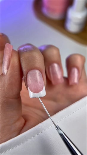 Julia | Nail Artist | minimal, glossy, perfect 🤍✨ that soft french glow hits different #pinknails #frenchnails #gelnails #nailinspo #softluxnails | Instagram