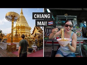 24 hours in CHIANG MAI, Thailand! (Khao Soi, Doi Suthep, & Night Market FOOD tour)